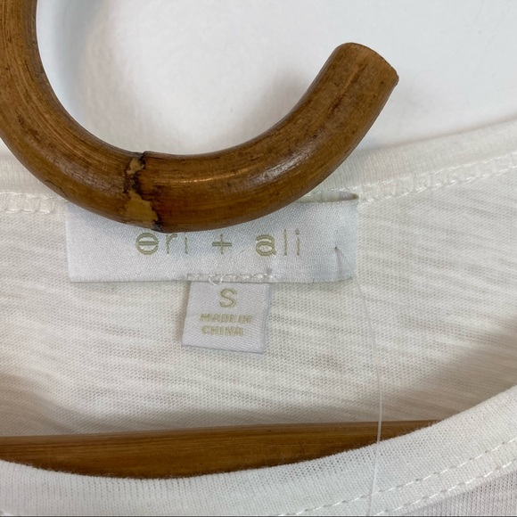 Anthropologie | Eri + Ali | Boho Lace Peasant Sleeve Top Size S - Picture 9 of 11